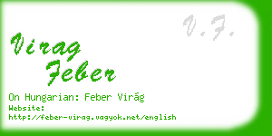 virag feber business card